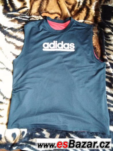 Tílka oboustrané adidas - 2 kusy vel XL+