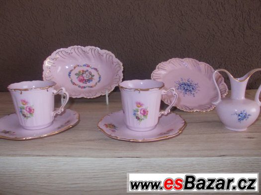 růžový porcelán- originál značený