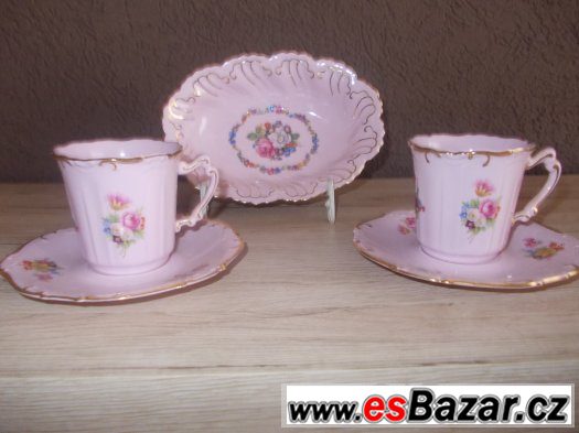 růžový porcelán- originál značený