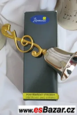 Zvoneček ve tvaru houslového klíče