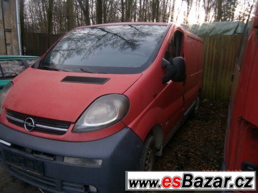 opel vivaro 1,9dci nahradni dily