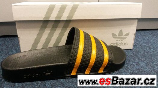 Pantofle  ADIDAS oranžovo-černé