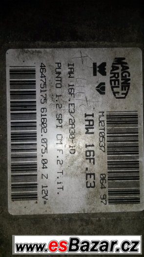 ECU Fiat Punto ECU Fiat Punto