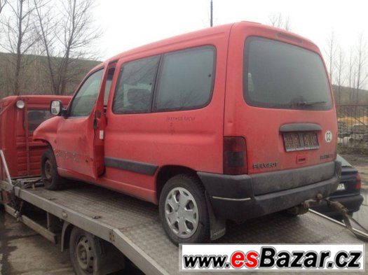 Prodám levně náhradní díly na Peugeot Partner 1.9D 50kw typ