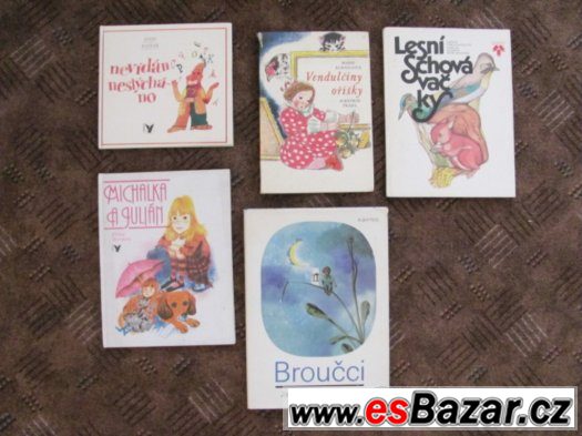 dětské knihy o zvířátkách a lese, cena za kus 30Kč