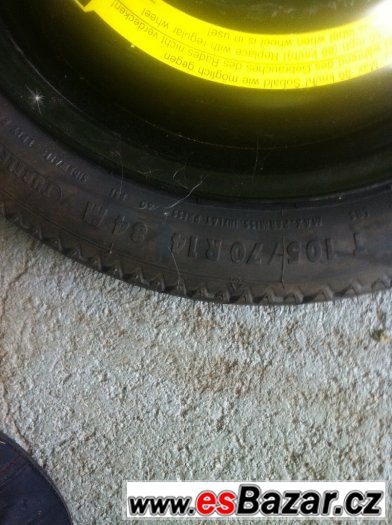 Dojezdové kolo - rezerva 4x100 105/70 R14 Dojezdové kolo - rezerva 4x100 105/70 R14