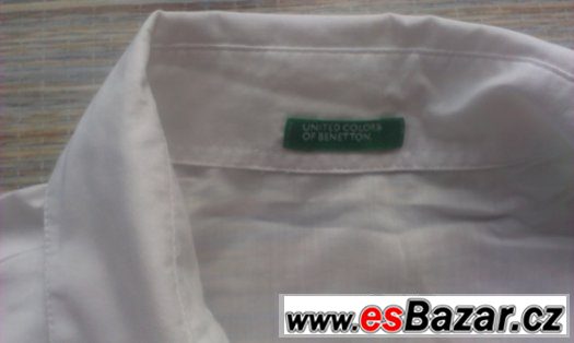 Dámská bílá košile United Colors of Benetton Dámská bílá košile United Colors of Benetton