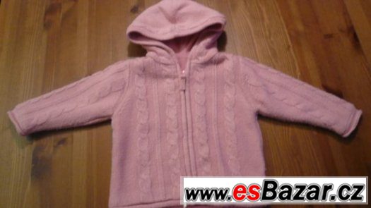 Zateplený svetr Mothercare, vel. 12  - 18 měsíců / 86