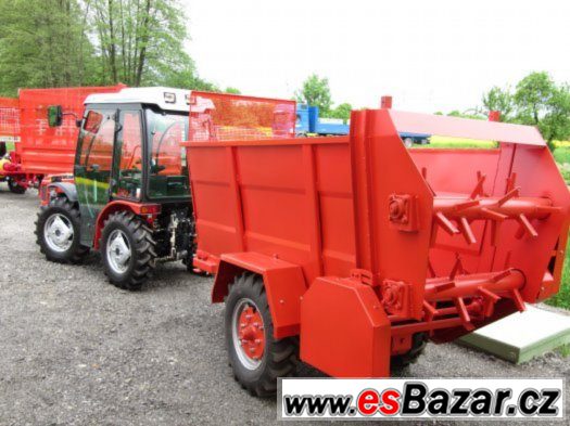 Rozmetadlo hnoje a sypkých hmot za traktor, malotraktor
