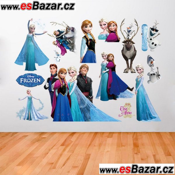 Samonalepovací dekorace Frozen - Ledové království - postavy.
