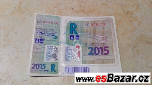 DÁLNIČNÍ ZNÁMKA DO 31.1. 2016 DÁLNIČNÍ ZNÁMKA DO 31.1. 2016