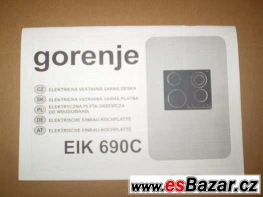 Indukční kombinovaná  Gorenje EIK 690 C