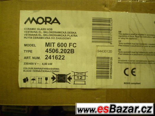MORA MIT 600 FC- indukční deska