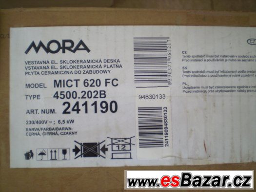 Indukční kombinovaná deska MORA MICT 620 FC
