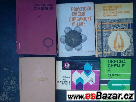Odborné knihy o chemii- organická, anorganická
