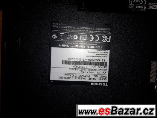 Toshiba Satellite A660-1h2 Core i3 380M GeForce GT330M