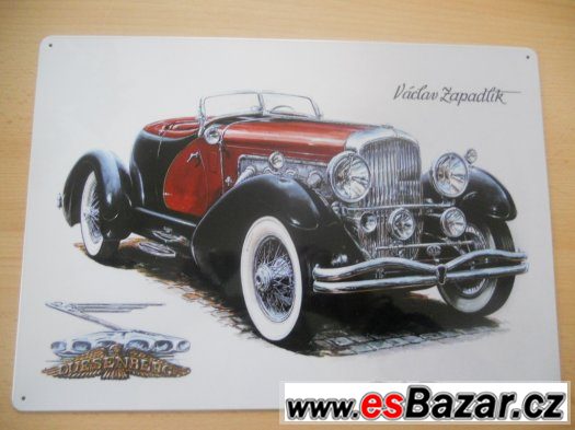 DUESENBERG - plechová cedule 400x280mm