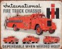 FIRE TRUCK CHASSIS - plechová cedule 410x320mm