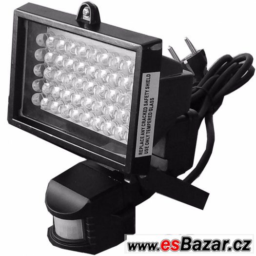 LED reflektor s pohybovým čidlem 50 led diod