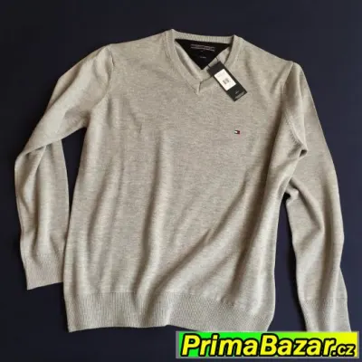 Prodám svetr Tommy Hilfiger vel. M - světle šedý