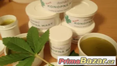 Pravá domácí mast z konopí léčivá, včelařský vosk, 100ml
