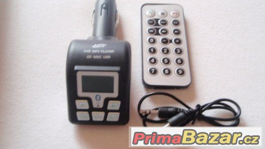 Bluetooth FM transmitter MP3 do auta 12V/24V USB nové