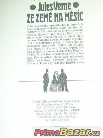 Jules Verne Ze země na měsíc.