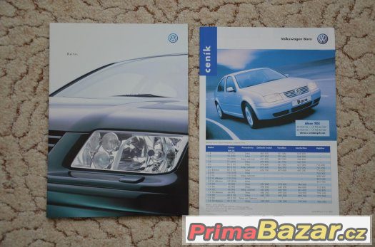 Prospekt Volkswagenu Bora z roku 1999