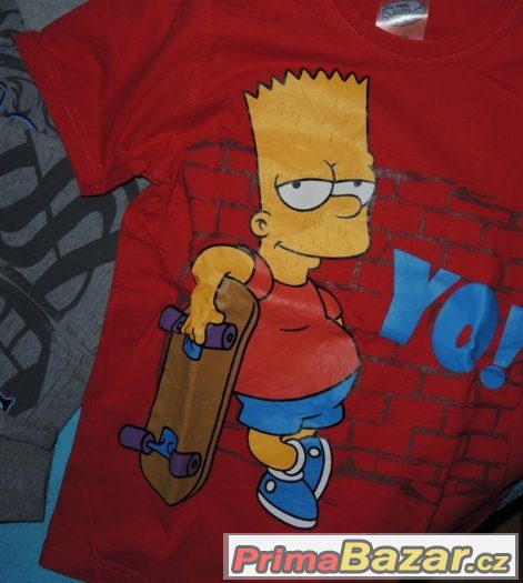 The Simpsons - 2 mikiny a tričko - vel. 128-134