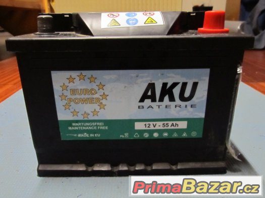 Autobaterie AKU 55Ah 12V