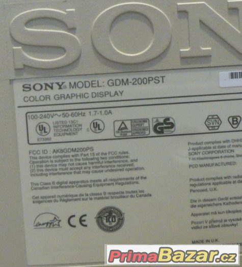 Monitor Sony Trinitron 17