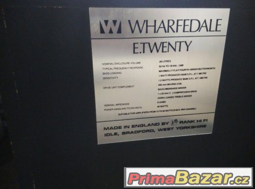 WHARFEDALE E20 (Made in England)