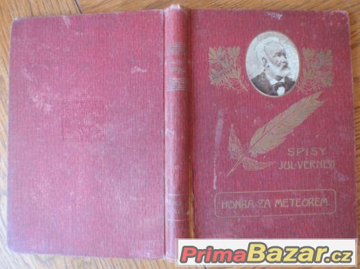 Verne: Honba za meteorem, 1909, Vilímek, zlaté pero