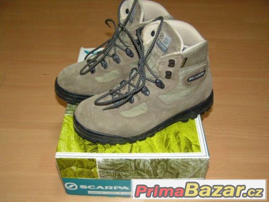 Trekingové boty zn. Scarpa s membránou GORE-TEX vel. 38,5