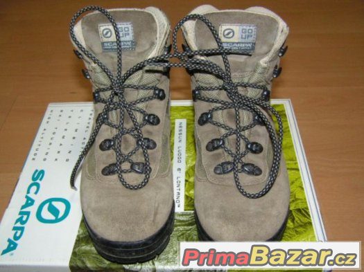 Trekingové boty zn. Scarpa s membránou GORE-TEX vel. 38,5