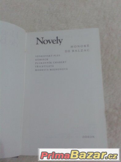 Honoré de Balzac novely 1986