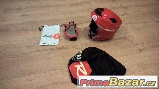 Rossignol helma + brýle