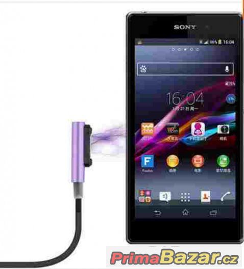 LED nabíjecí magnetický kabel SONY Xperia řady Z-Z1,2,3/c