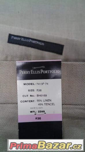 Prodám pánský luxusní oblek Perrely Ellis vel R 36