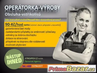 Operátorka do výroby