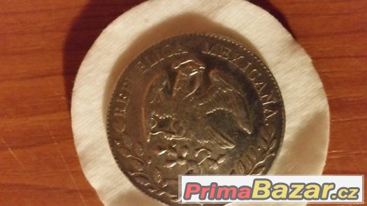 Prodam stribrnou minci z roku 1894 LIBERTAD REPUBLIKA MEXICA