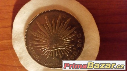 Prodam stribrnou minci z roku 1894 LIBERTAD REPUBLIKA MEXICA
