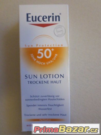 EUCERIN Hydratační mléko na opalování pro suchou pleť SPF50+