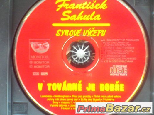 SAHULA-V TOVÁRNĚ JE DOBŘE (cd)