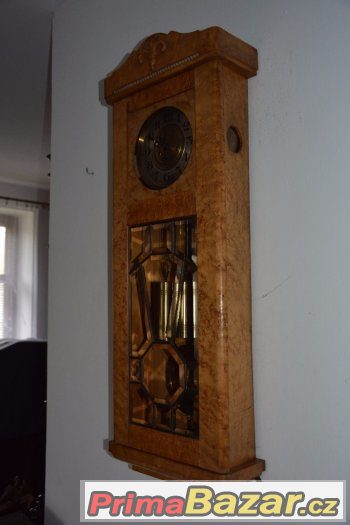 Starožitné 2-závažové hodiny Gustav Becker r1900-světlé