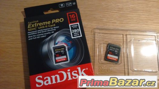 SanDisk SDHC 16GB Extreme Pro Class 3 UHS-II (U3)