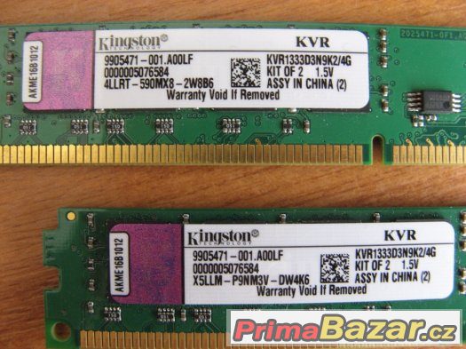 Kingston 4GB (2x2GB) DDR3 1333MHz (low profile)