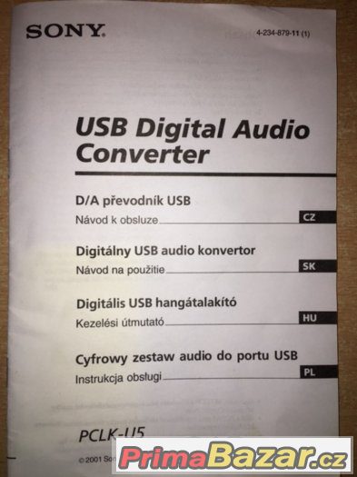 Prodám USB DIGITAL AUDIO KONVERTOR
