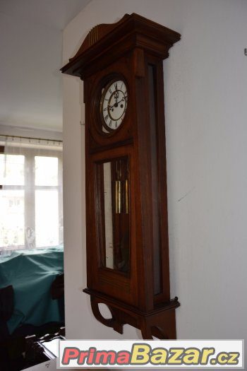 Starožitné 2-závažové hodiny Gustav Becker-rok 1895