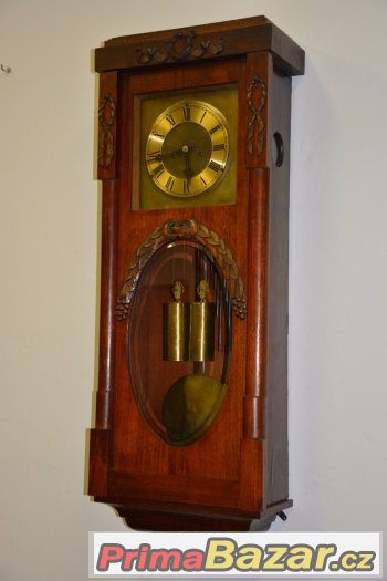 Starožitné 2-závažové hodiny Gustav Becker r1905